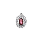 Load image into Gallery viewer, Silver Ruby Jewelry Set | Earrings, Necklace, Ring | Gift