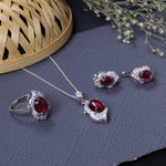 Load image into Gallery viewer, 925 Silver Pink Gemstone Jewelry Set for Women | Gift