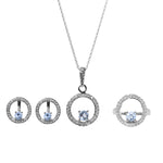 Load image into Gallery viewer, 925 Silver Blue Gemstone Jewelry Set for Women | Gift Idea