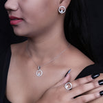 Load image into Gallery viewer, 925 Silver Blue Gemstone Jewelry Set for Women | Gift Idea