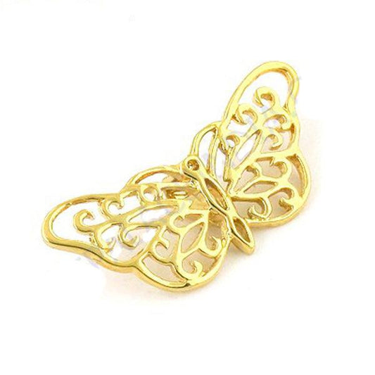 Butterfly Style Gold Plated 925 Sterling Silver Pendant Jewelry Gold Plated Pendant