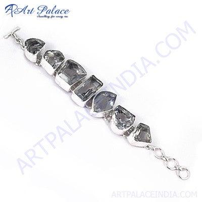 Fashion Accessories Crystal Gemstone German Silver Bracelet Fantastic Bracelet Gemstone Bracelet