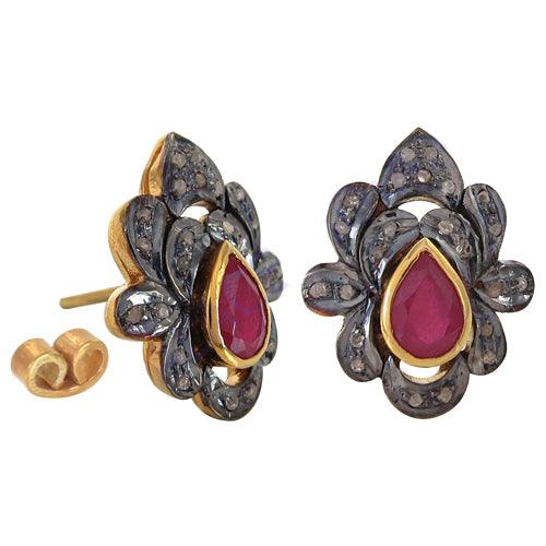 Gold Plated Earring Stylish Victorian Earrings High Class Victorian Earrings Solid Victorian Earring