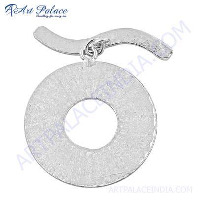 Latest Fashion Jewelry 925 Sterling Silver Plain Silver Pendant Pretty Plain Pendant