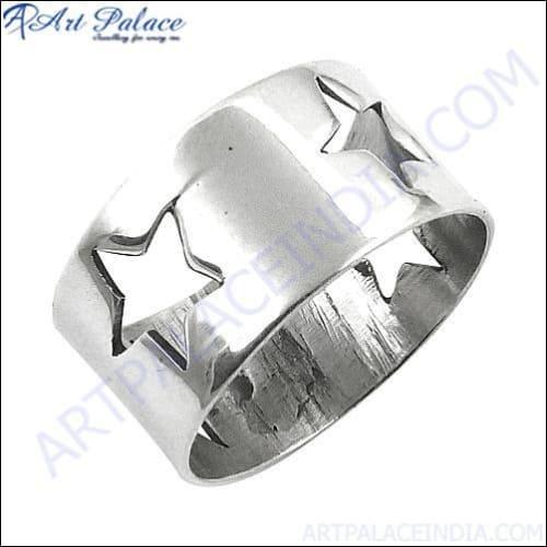 Newest Style Fashionable Plain Silver Ring, 925 Sterling silver Jewelry