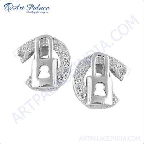 Wholesale Fashion Indian Silver Earring Fancy Silver Earring Handmade Earring