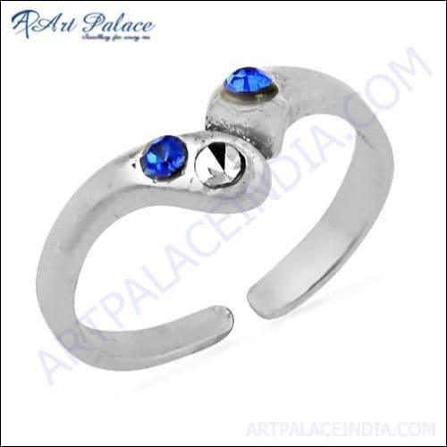 Stylish Inkzirconia Gemstone Silver Ring 925 Silver Ring Pretty Rings Handmade Design Rings