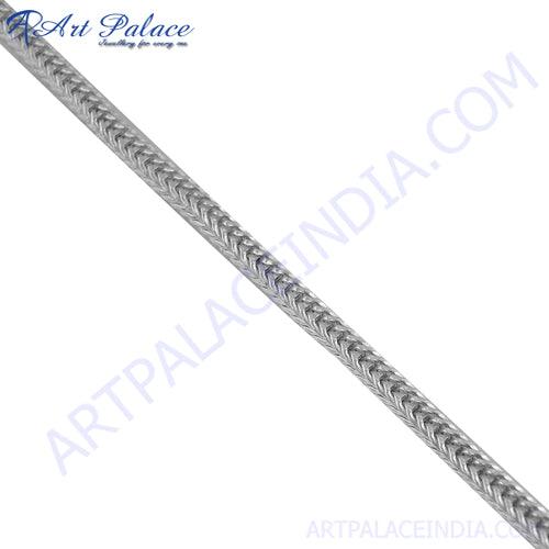 925 Silver Chain, Sterling Silver Machine-Made Chain Shine Bright with Glittering Silver Chain Sterling Silver Mens Silver Chain Art Palace