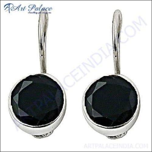 925 Silver Earring Black Onyx Earring Gemstone Earring Onyx Earrings Black-925artpalace