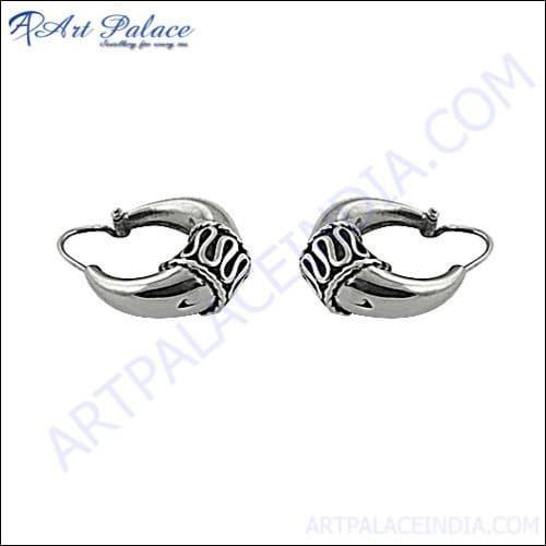 925 Silver Earring Jewelry Plain Earring Coolest Silver Earrings Artisan Silver Earrings Handmade Silver Earrings-925artpalace