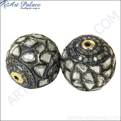 925 Sterling Silver Beads Jewelry components Diamond Jewelry Victorian Beads