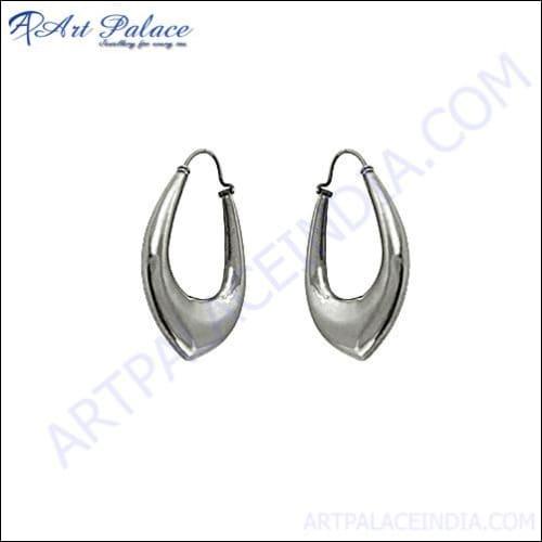 925 Silver Earring Plain Earring Casual Silver Earrings Simple Silver Earrings Fashion Earring-925artpalace