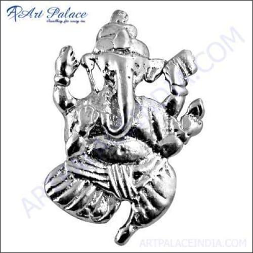 925 Sterling Silver Ganesh Pendant Ganesh Silver Pendants Casual Silver Pendants