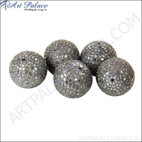 Shiny Victorian Beads Artisan Victorian Beads Diamond Beads Components