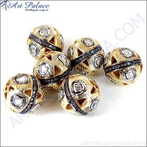 Pave Diamond Beads Amazing Victorian Beads Comfy Victorian Beads