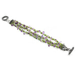 Load image into Gallery viewer, 925 Silver Amethyst &amp; Peridot Bracelet for Women | Gift
