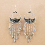 Load image into Gallery viewer, 925 Silver Labradorite Dangle Earrings for Women | Boho Jewelry
