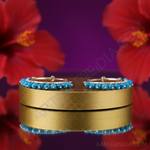 Load image into Gallery viewer, 925 Silver Turquoise Bead Hoop Earrings for Women | Dangle Earrings
