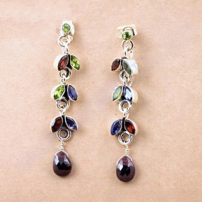 925 Sterling Silver Gemstone Drop Earrings for Women | Gift