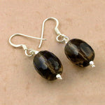 Load image into Gallery viewer, Smoky Quartz Sterling Silver Earrings | Faceted Gemstone Jewelry
