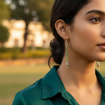 Load image into Gallery viewer, 925 Silver Peridot Drop Earrings for Women | Green Gemstone Jewelry
