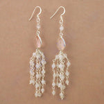 Load image into Gallery viewer, 925 Silver Moonstone Chandelier Earrings for Women | Gift
