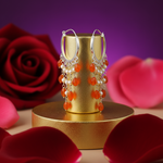 Load image into Gallery viewer, 925 Silver Orange Bead Drop Earrings | Women's Fashion Jewelry
