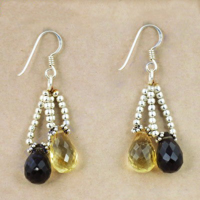 925 Silver Gemstone Drop Earrings for Women | Daily Wear
