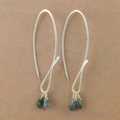 925 Silver Teardrop Gemstone Earrings | Women's Jewelry Gift