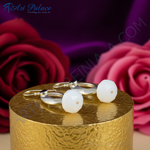 Load image into Gallery viewer, 925 Silver Teardrop Earrings with White Stone | Women&#39;s Jewelry
