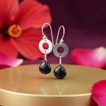 Load image into Gallery viewer, 925 Silver Black Onyx Dangle Earrings | Women's Jewelry Gift
