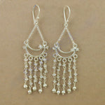 Load image into Gallery viewer, 925 Silver Moonstone Dangle Earrings for Women | Boho Jewelry
