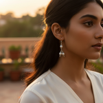 Load image into Gallery viewer, 925 Silver Pearl Dangle Earrings for Women | Elegant Jewelry
