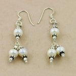 Load image into Gallery viewer, 925 Silver Pearl Dangle Earrings for Women | Elegant Jewelry
