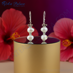 Load image into Gallery viewer, 925 Silver Pearl &amp; Gemstone Drop Earrings for Women | Gift
