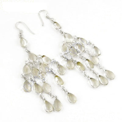 925 Silver Chandelier Drop Earrings | Statement Jewelry for Women