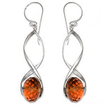 Load image into Gallery viewer, 925 Silver Citrine Drop Earrings for Women | Gemstone Jewelry
