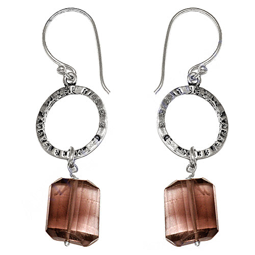 Silver Gemstone Drop Earrings for Women | Elegant Jewelry