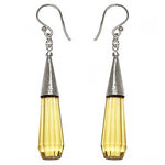 Load image into Gallery viewer, Yellow Crystal Dangle Earrings | Sterling Silver | Women's Jewelry
