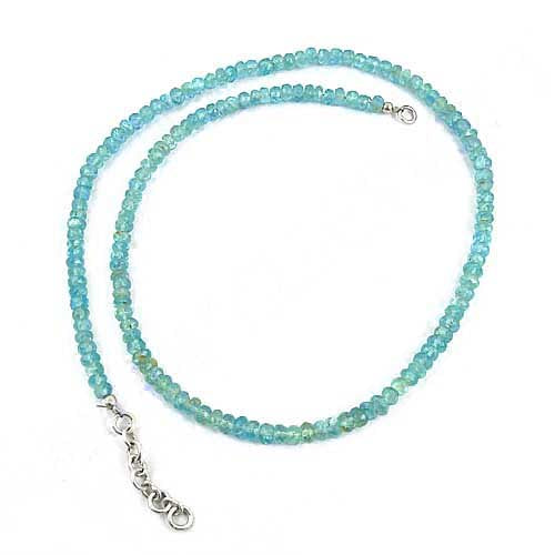 Aquamarine Bead Necklace for Women | Gemstone Jewelry