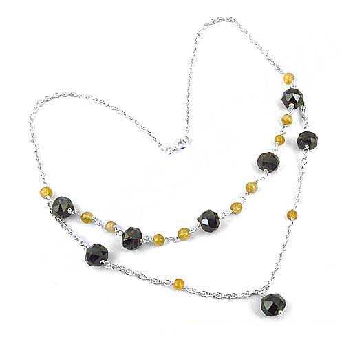 925 Silver Gemstone Layered Necklace for Women | Fashion Jewelry