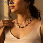 Load image into Gallery viewer, Gemstone Beaded Necklace | Colorful Semi-Precious Stone Necklace
