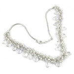 Load image into Gallery viewer, Silver Crystal Beaded Necklace | Wedding Jewelry for Women
