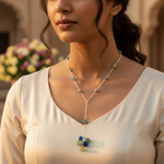 Load image into Gallery viewer, 925 Silver Beaded Necklace for Women | Gemstone Jewelry
