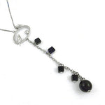 Load image into Gallery viewer, 925 Silver Bird Pendant Necklace | Black Onyx Jewelry for Women
