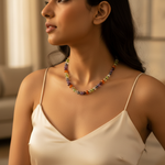 Load image into Gallery viewer, Multi-Gemstone Bead Necklace | Women&#39;s Colorful Jewelry
