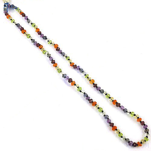 Multi-Gemstone Bead Necklace | Women's Colorful Jewelry