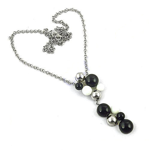 Silver Bead Pendant Necklace for Women | Fashion Jewelry