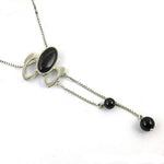 Load image into Gallery viewer, Silver Onyx Pendant Necklace for Women | Elegant Jewelry Gift

