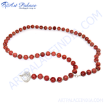 Load image into Gallery viewer, Red Jasper beaded necklace with crystal pendant, featuring red and clear gemstones.
